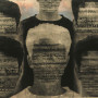 Défis, transferts photo et huile sur feuilles d’or et papier, 40 x 56 cm, 1999
