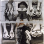 Sans rime ni raison, transferts photographiques et huile sur aluminium, 100 x 90 cm, 1999