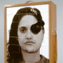 Doublure, face A, estampe numérique sur bois Balsa coupé et déposé dans un coffret, 70 x 50 x 30 cm, 2003