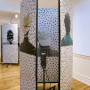 Pile ou face, installation estampes numériques sur papier, 200 x 80 cm chaque panneau, kaléidoscope, Centre d’artiste Voix Visuelle, 2007